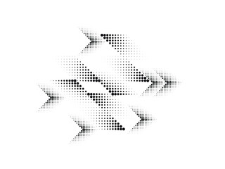 Linear halftone dots Design .elements for your design. vector illustration