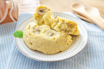 バナナのおから蒸しパン