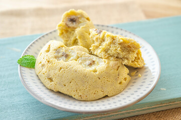 バナナのおから蒸しパン