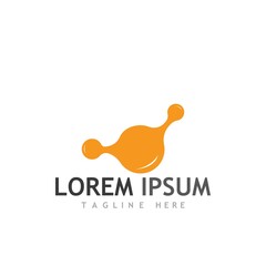 Molecule vector illustration design