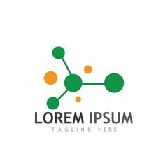 Molecule vector illustration design