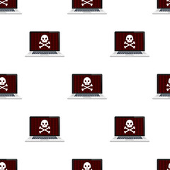 Cyber security concept pattern. Cyber security concept. Virus protection. Vector stock illustration.