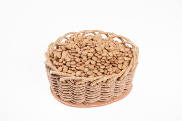 Very Healthy Food; Raw Brown Lentils Heap