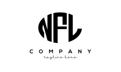 NFL three Letters creative circle logo design