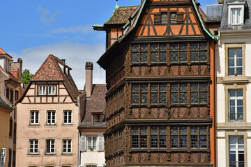 Strasbourg, France - august 28 2021 : picturesque city centre