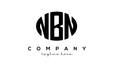 NBN three Letters creative circle logo design