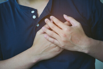 Concept heart attack, healthcare, cardiovascular disease