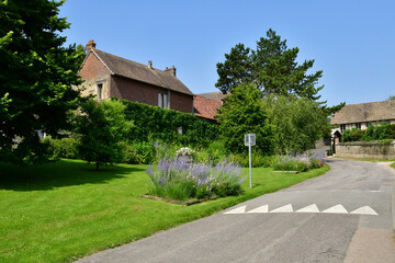 Authevernes; France - august 4 2021 : picturesque village