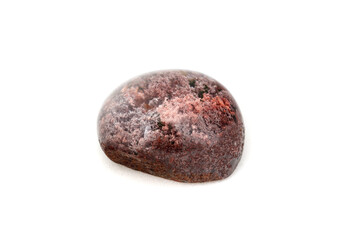 Macro mineral stone Quartz aquarium on a white background