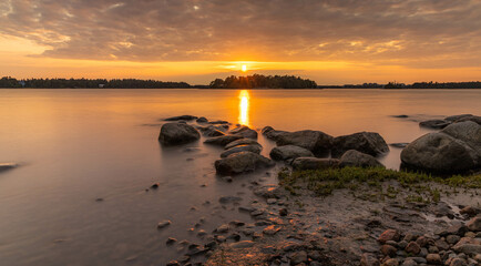 
Sunset on the south coast of Finland