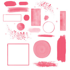 Red watercolor kit