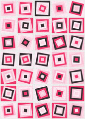 Abstract Geometric Pattern generative computational art illustration