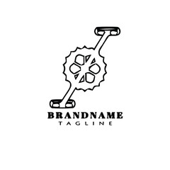 symbol of bicycle logo icon design template vector cute illustration