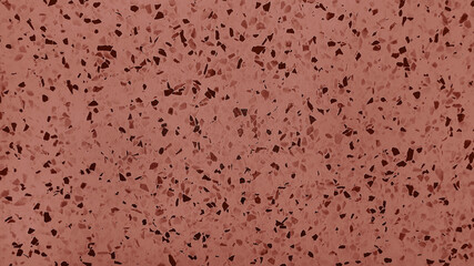 real red terrazzo background, consist of black stone pigments. realistic floor tile pattern with...