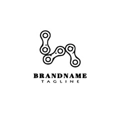 bike chain logo icon design template illustration
