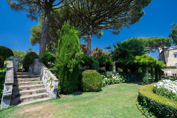 Villa cimbrone a ravello, costiera amalfitana, italia