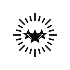 Excellence icon. Excellence star vector design illustration.  Excellence star simple sign.
