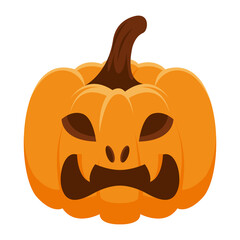 halloween pumpkin vampire face