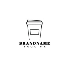 fresh drink logo template icon design black isolated vector