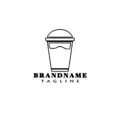 fresh drink logo template icon design isolated vector illustration