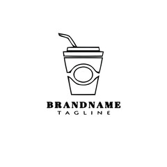 fresh drink logo template icon design black vector illustration