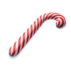 Christmas red and white candy vector