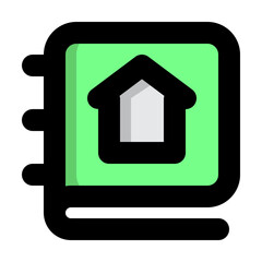 Home Book icon illustration