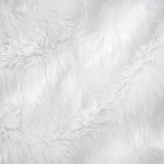 Animal white wool sheep background in table top view light natural detail, grey real fluffy seamless cotton texture. Wrinkled lamb fur coat skin, rug mat plush material,  carpet textile concept 