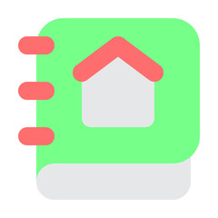 Home Book icon illustration