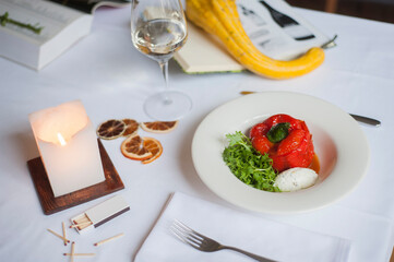 stuffed peppers served Premium