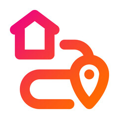 Home Route icon illustration