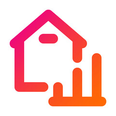 Home Analytics icon illustration