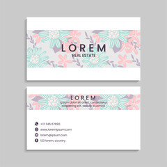 Business Card Set. Vector illustration. EPS10