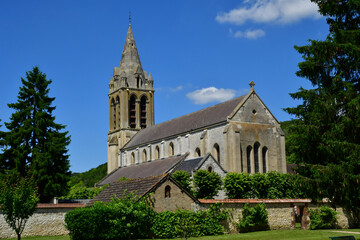 Port Mort; France - june 24 2021 : picturesque village