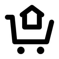 Online Home icon illustration