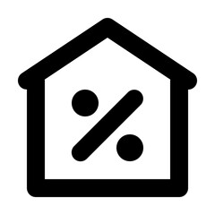 Home Discount icon illustration