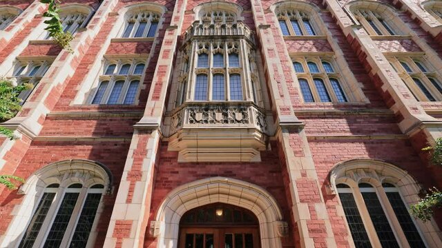 Exterior view of the Evans Hall of The University of Oklahoma