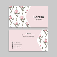 Business Card Set. Vector illustration. EPS10