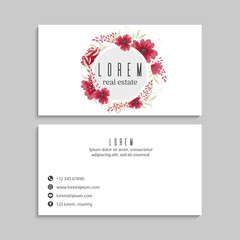 Business Card Set. Vector illustration. EPS10