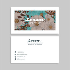 Business Card Set. Vector illustration. EPS10