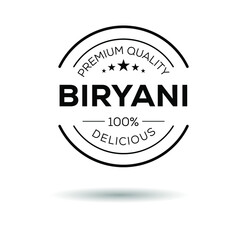 Obraz premium Creative (Biryani) logo template, Biryani sticker, vector illustration.