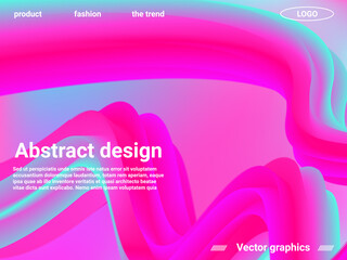 Abstract liquid form of liquid color. Creative vector concept.