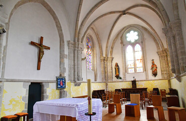 Benodet, France - may 16 2021 : Saint Thomas Becket church