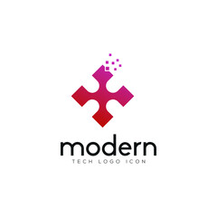 Modern colorful christ abstract logo and icon 