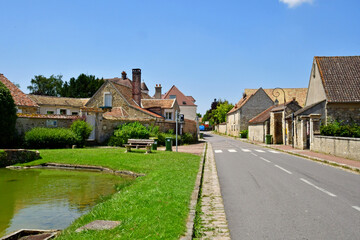 Fototapeta na wymiar Thoiry; France - july 20 2021 : picturesque village