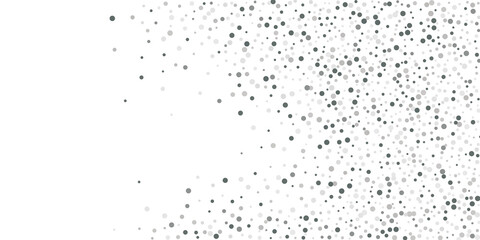 Silver shine of confetti on a white background.  Luxury festive background. Decorative element. Element of design. Vector illustration, EPS 10.