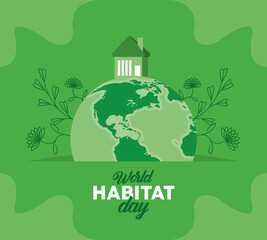 world habitat day lettering