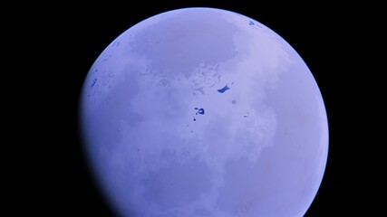 Planet, stars and galaxy