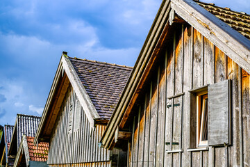 boathouse at a lake