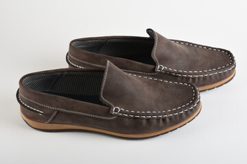 Man shoes on the white background